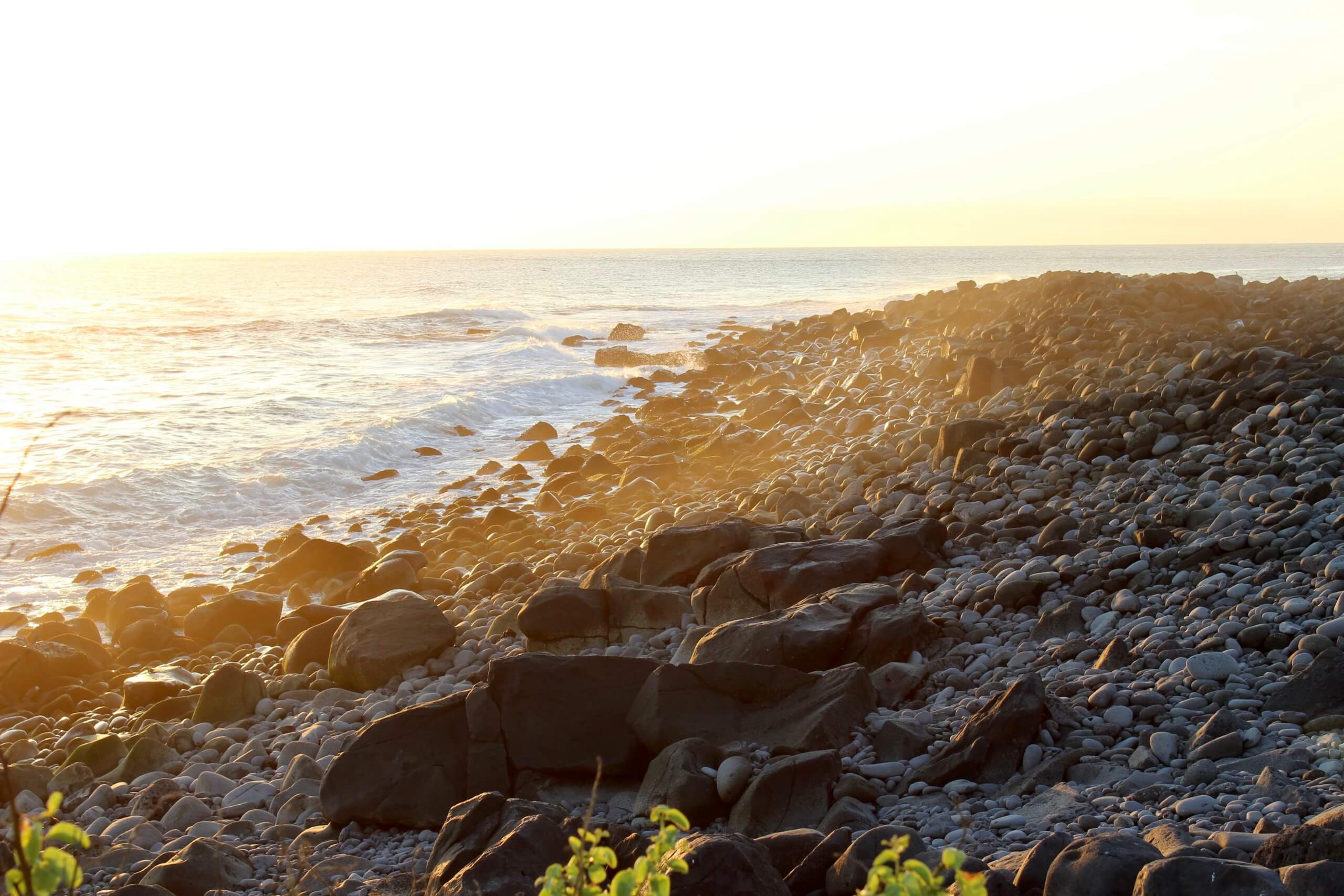 Galapagos islands rocky shoreline