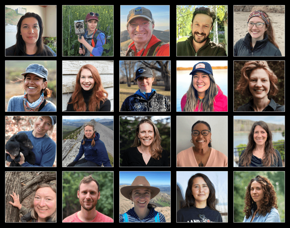 Headshots for the 2023 Wilburforce Leaders in Conservation Science